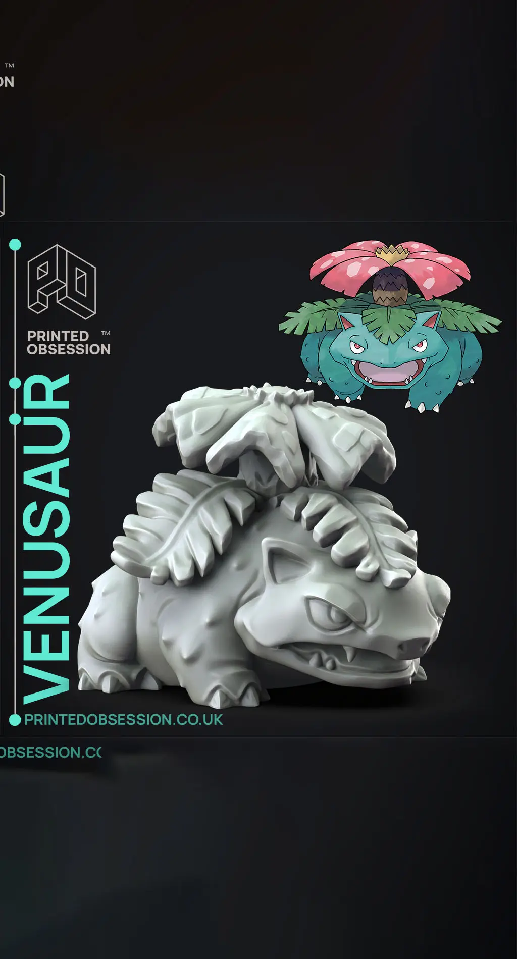 Venusaur - Pokemon - Fan Art 3d model