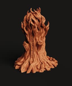 Ancient Tree Dice Tower STL | DnD 3D Print | Runic Forest 3d model