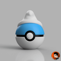 Smurf Pokeball 3d model