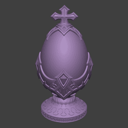 Holy Sigil Egg - Single and On a Stand versions 3d model