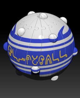 Blitzball Spiral Twist Fidget 3d model