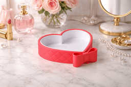 Amorette Heart Trinket Tray with Bow Detail 3d model