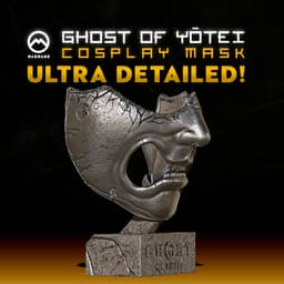 Ghost of Yotei Halloween Cosplay Mask 3d model