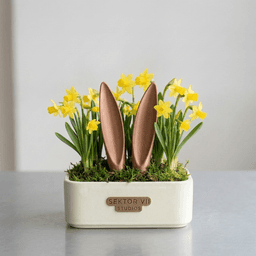 BUNNY EAR FLOWER POT PLUG (NARROW) / CUTE EASTER DECOR / BUNNY EAR / PLANTER DECO / CUTE BUNNY EARS 3d model