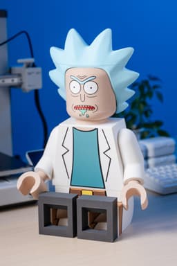 Rick Sanchez Modular Figure 3d model