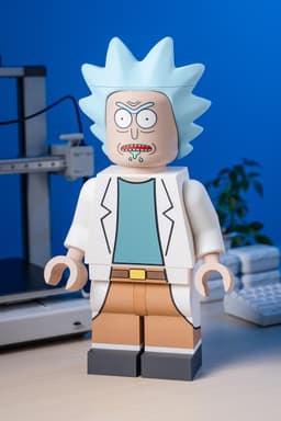 Rick Sanchez Modular Figure 3d model