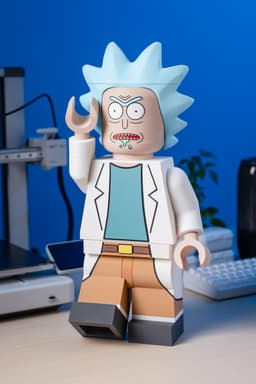 Rick Sanchez Modular Figure 3d model