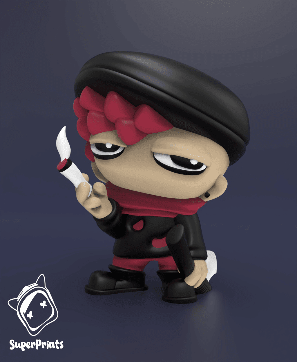 Gangster - Easy Multicolor FDM RPG Minis (No supports) 3d model