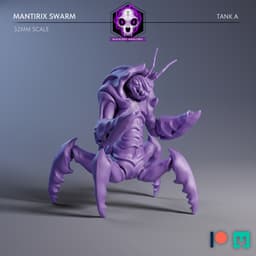 Mantirix Swarm | Scythed Tank A (Unsupported) 3d model