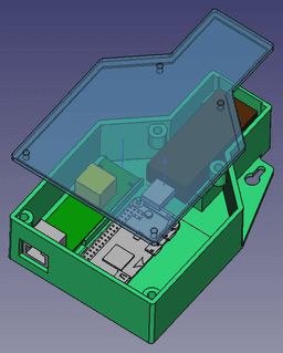 POE RPI Wireless SonOff ZigBee Case 3d model