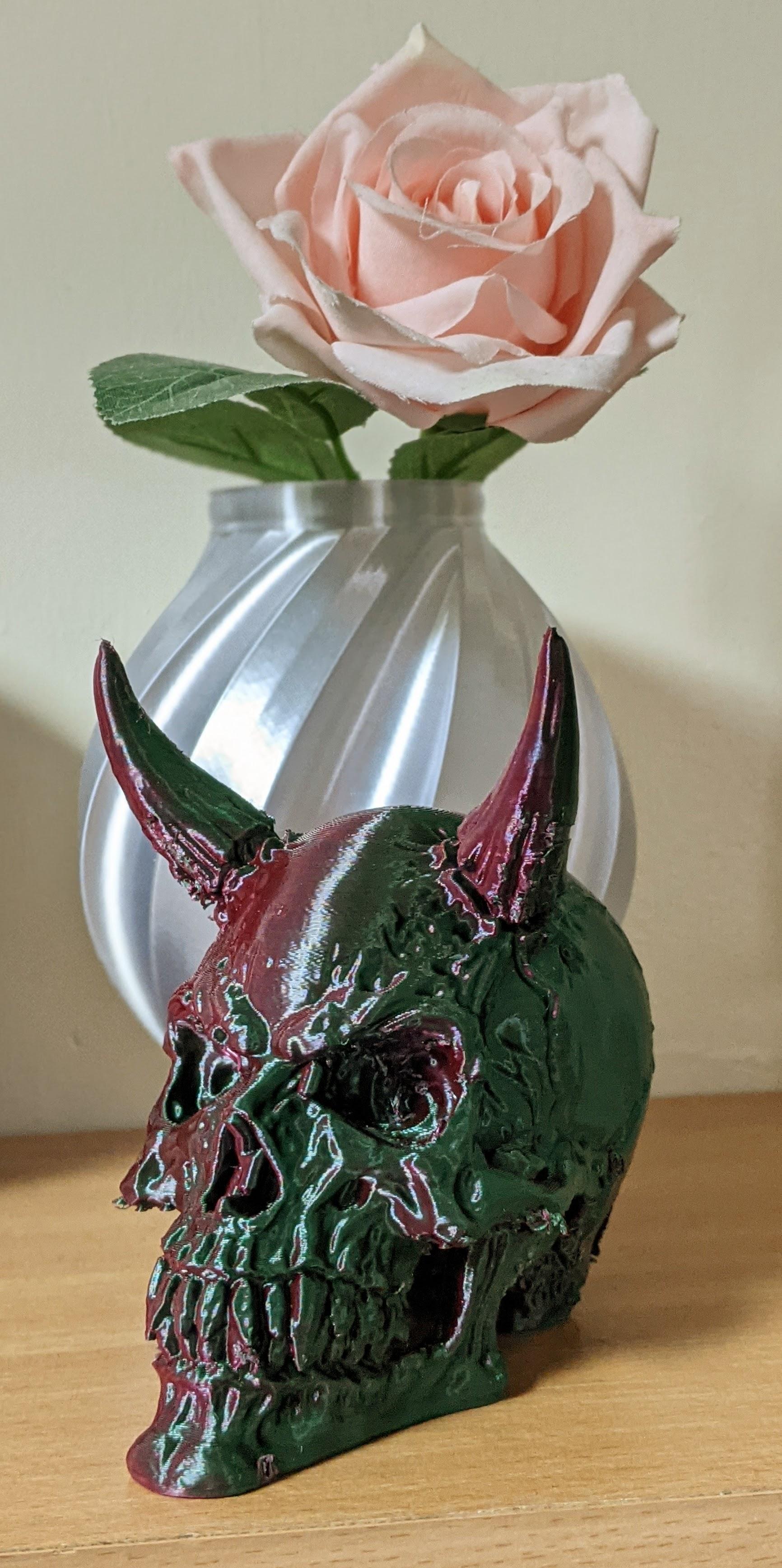 Demon Skull - Decoration - YouSu purple/green dual colour. - 3d model