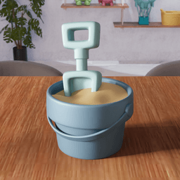 Sand Bucket & Shovel Set - Summer Village Series 3d model