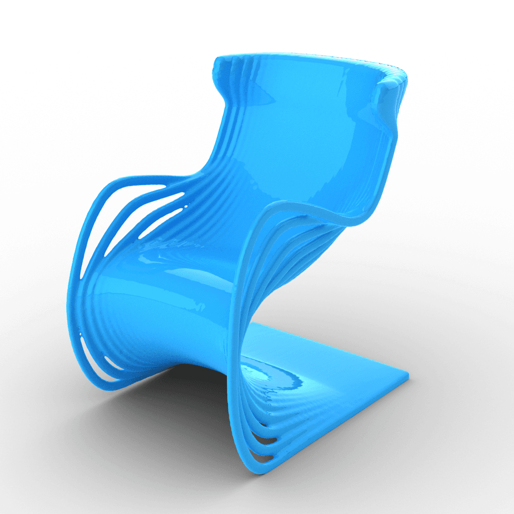elegant, modern chair 3d model