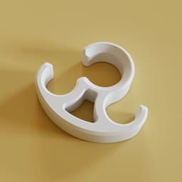 Simple Cloth Hanger 3d model