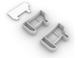 Inserts for Dewalt 795 tool case 3d model