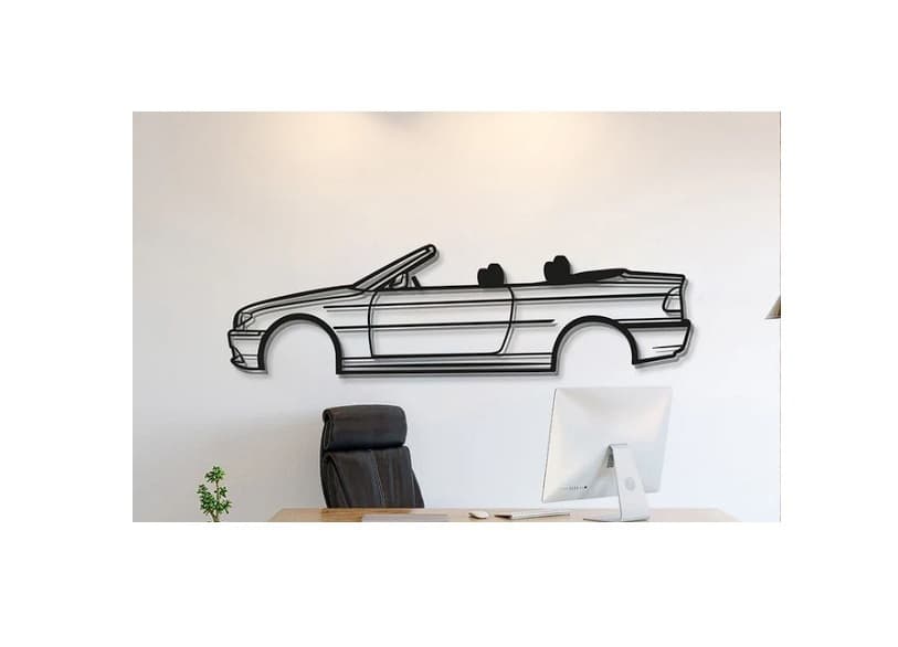 BMW - E46 Cabriolet Wall Art 3d model