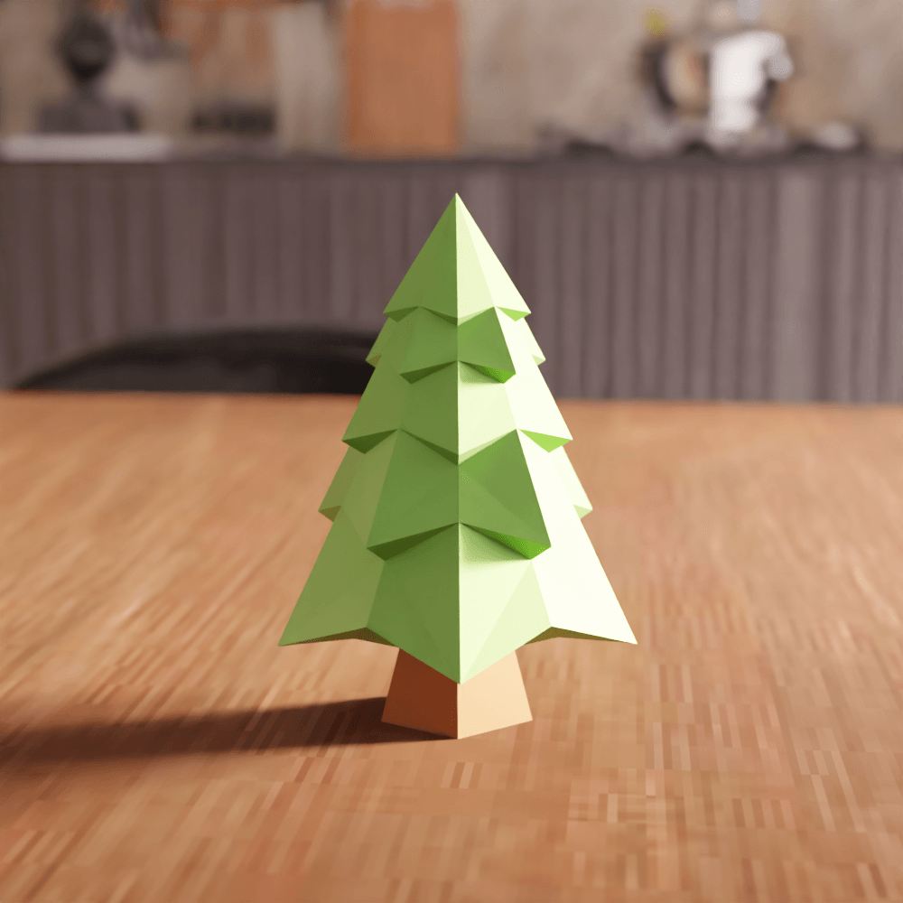Festive Christmas Tree Collection 3d model