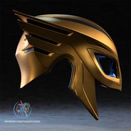 Hawkgirl Helmet 3D Printer STL File 3d model