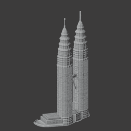 Petronas Towers 3d model