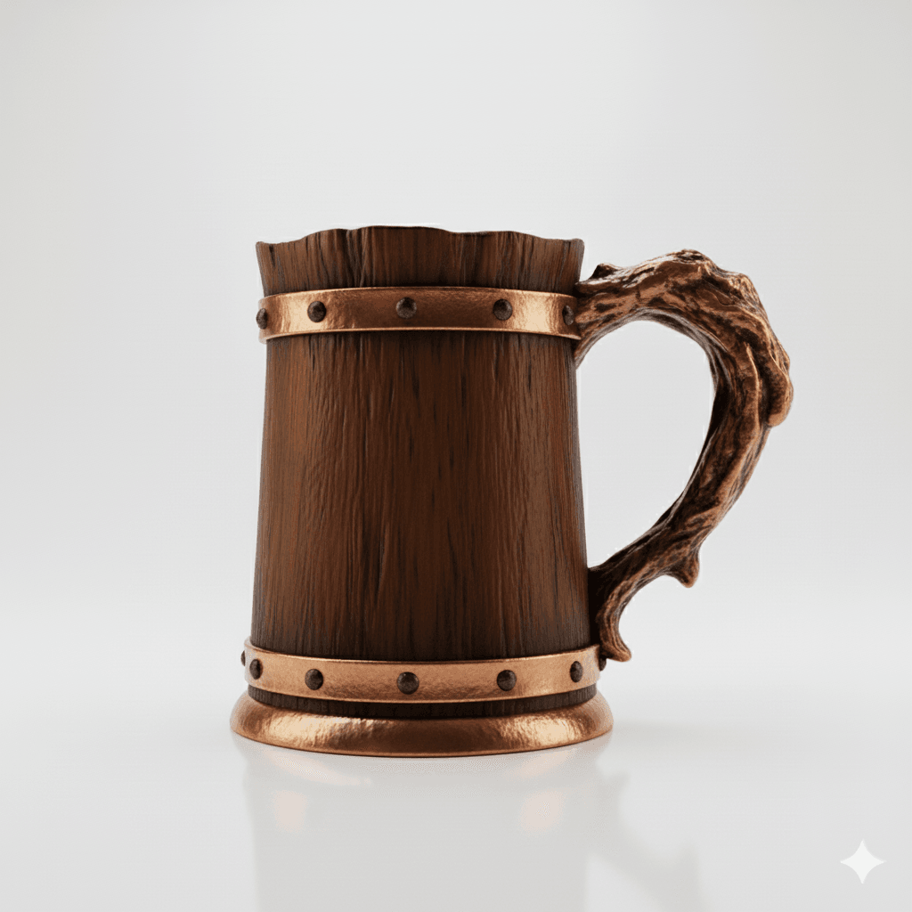 MEDIEVAL STYLE RUSTIC CUP – 3D MODEL FOR PRINTING (STL FILE) 3d model