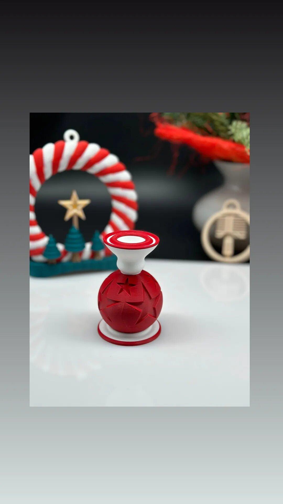 Christmas Candle Holder 3d model