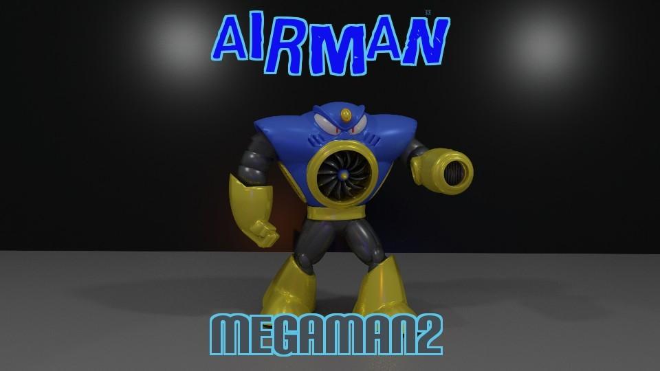 AIRMAN from MEGAMAN 2 3d model