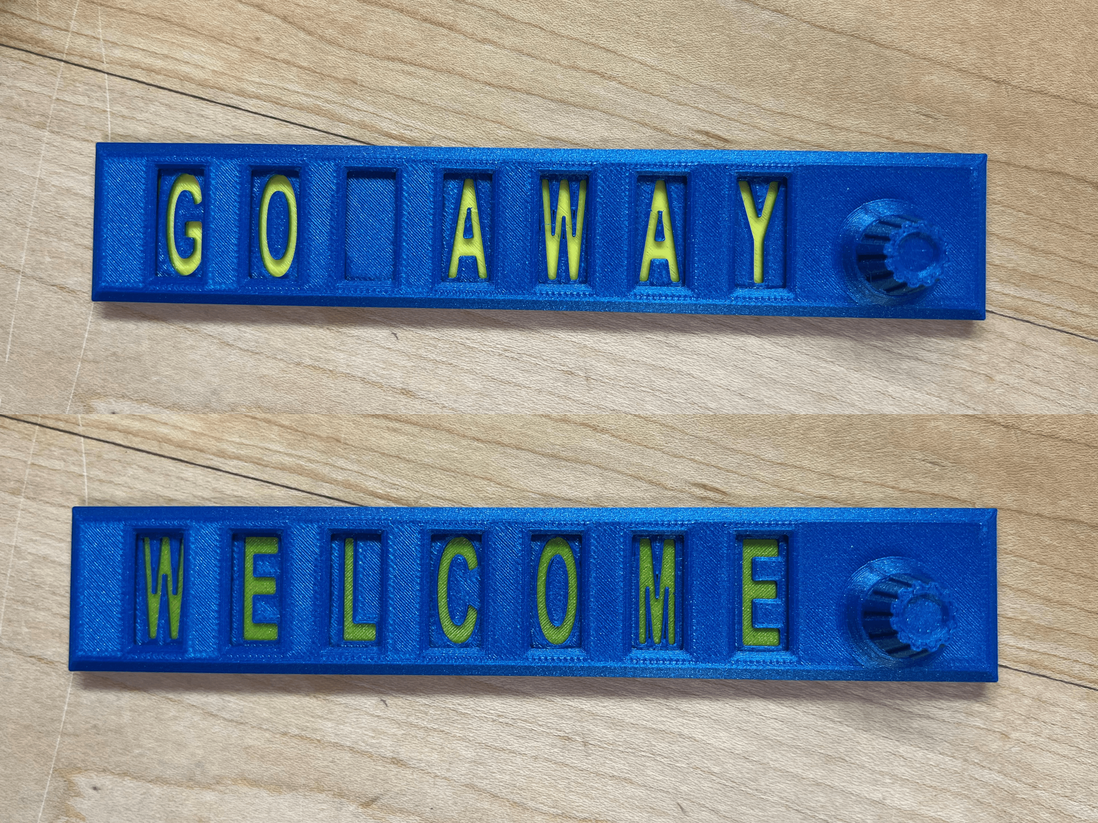Welcome Word Swap Sign 3d model