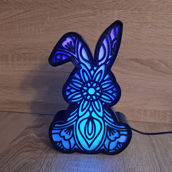 BUNNY RABBIT LED LAMP 3d model