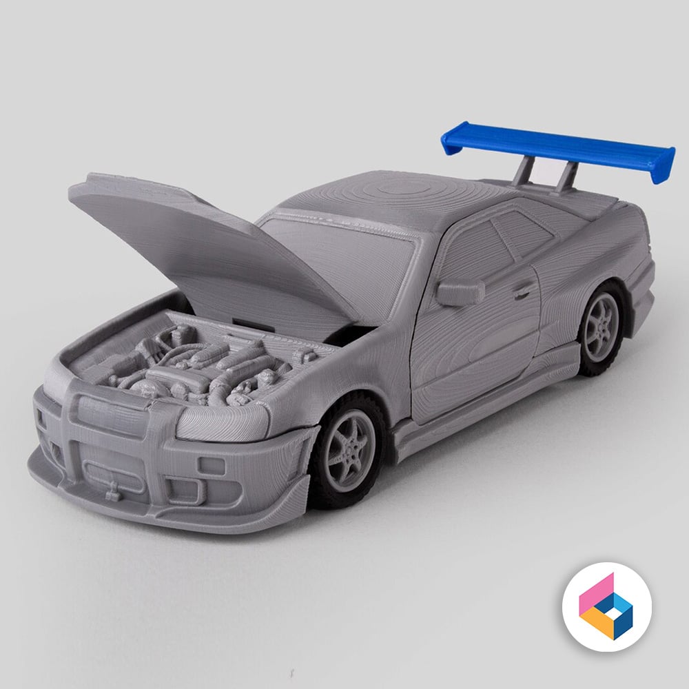 Nissan Skyline GT-R R34 – Foldable Model 3d model