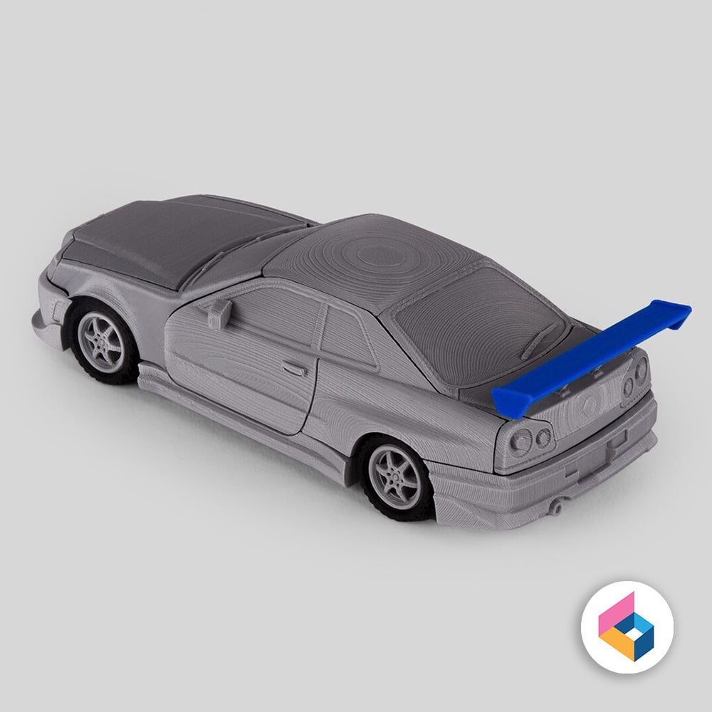 Nissan Skyline GT-R R34 – Foldable Model 3d model
