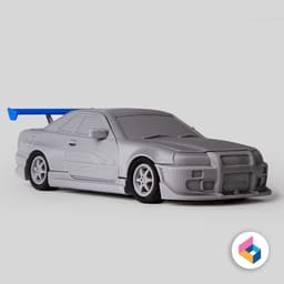 Nissan Skyline GT-R R34 – Foldable Model 3d model