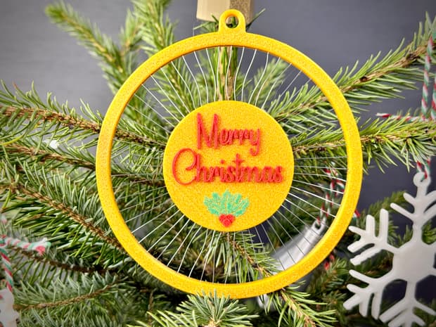 Hanging String Art Tree Decoration 3d model