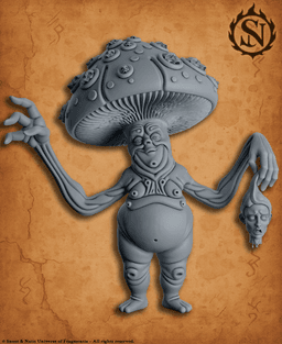 Mirbohl Mind Eater - DnD Miniature for 5e RPG and Tabletop Wargames inspired 3d model