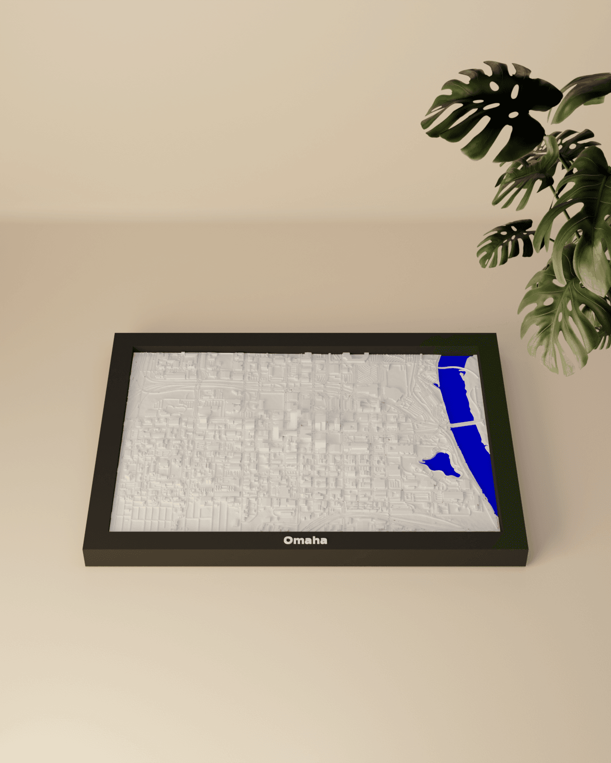 Omaha, United States - 3D Miniature 3d model