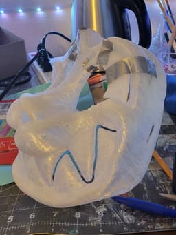 Hyper Toony cat fursuit head base 3d model