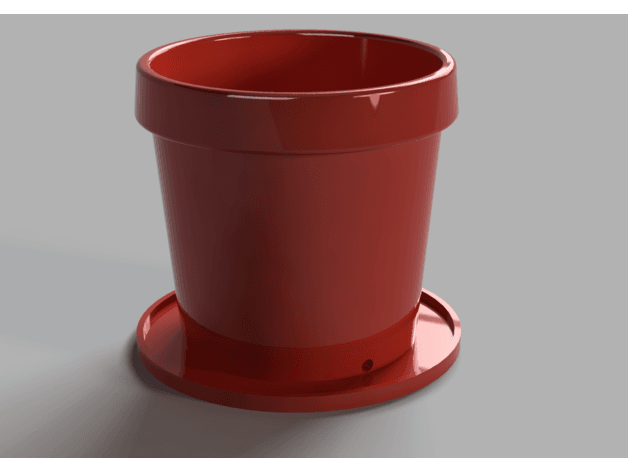 Simple planter pot 3d model