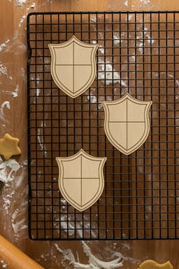 Shield Cookie Cutter, Biscuit Cutter 3d model