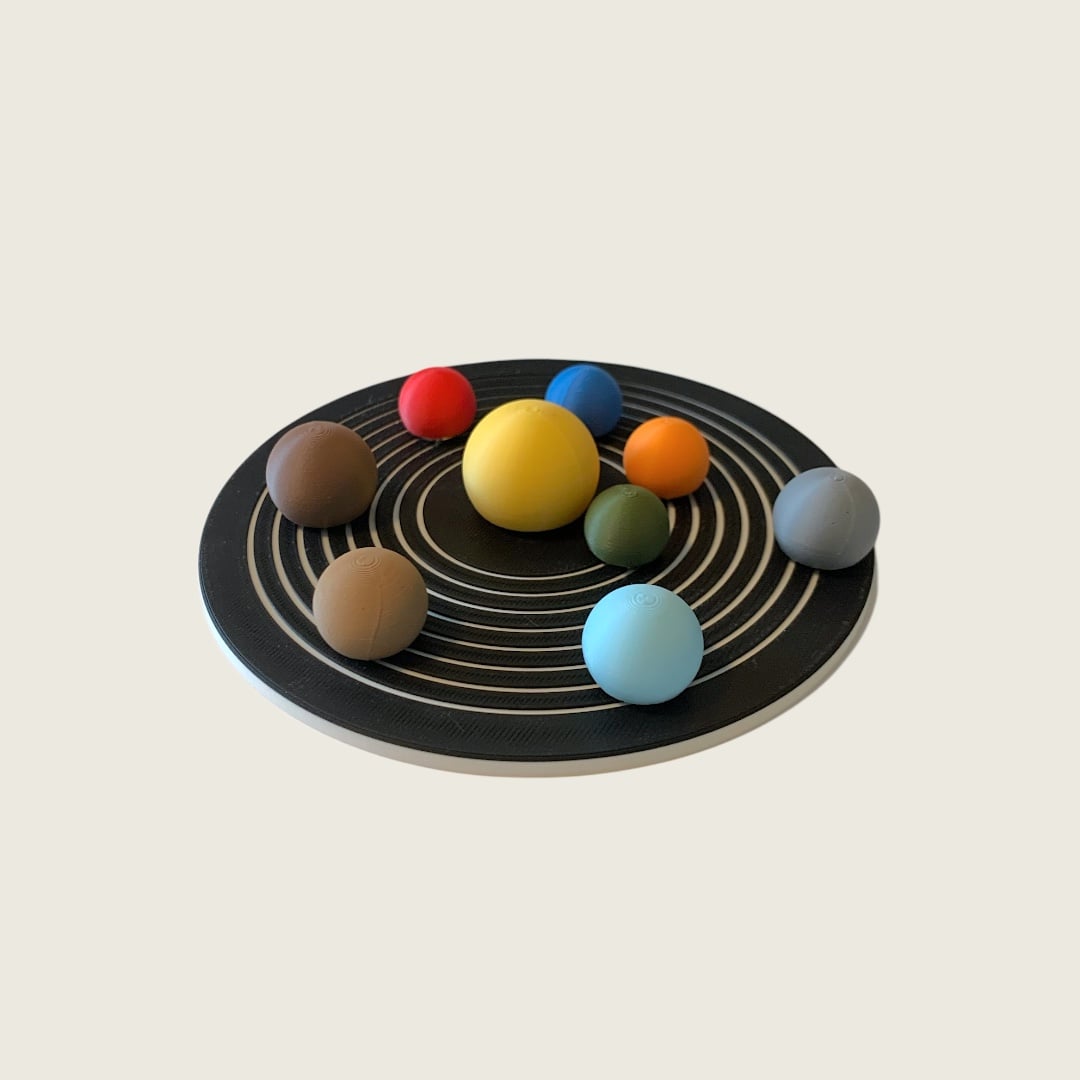 Solar System Fridge Magnet 3d model