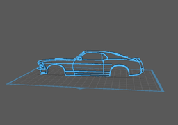 Ford - Mustang Mach 1 Wall Art 3d model