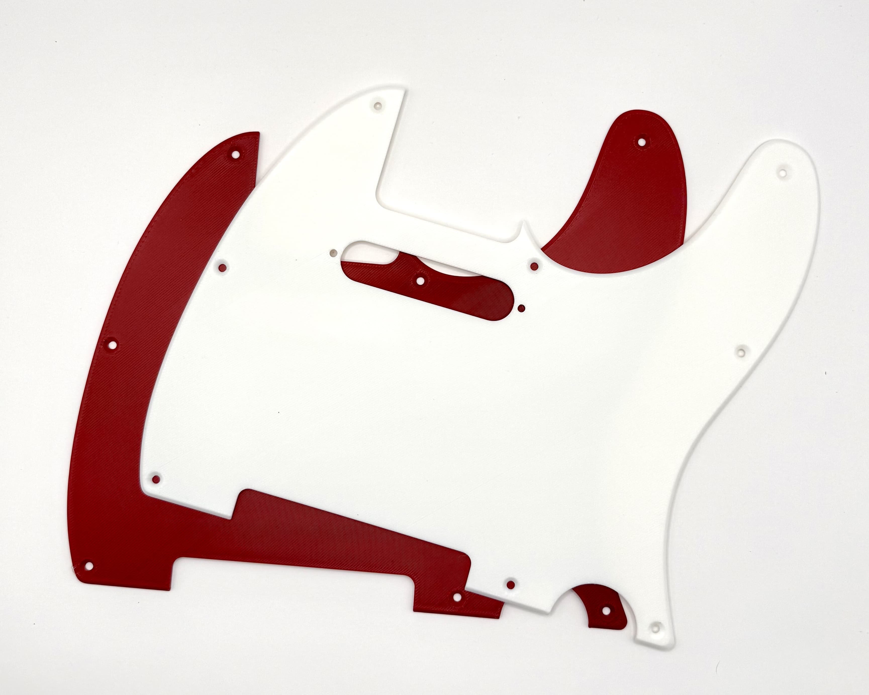Pickguard for Fender Telecaster Guitar with Lipstick Pickup, 8 Screws 3d model