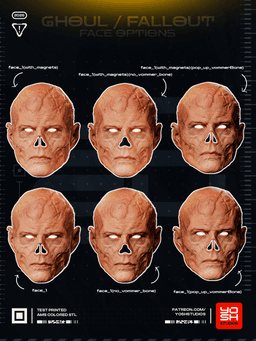Fallout- The Ghoul Mask - 3D Printer STL 3d model