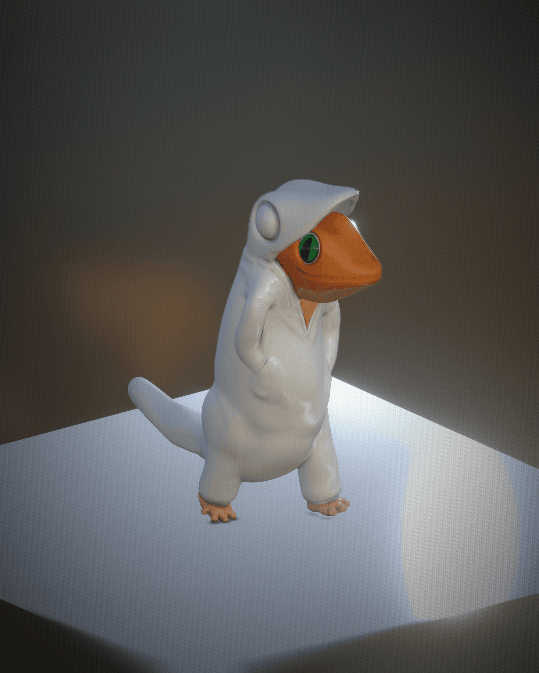 Gecko meme 3d model