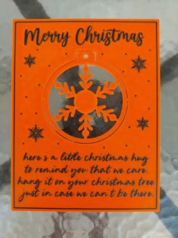 Christmas Card Gift with Snap out Ornament 3d model