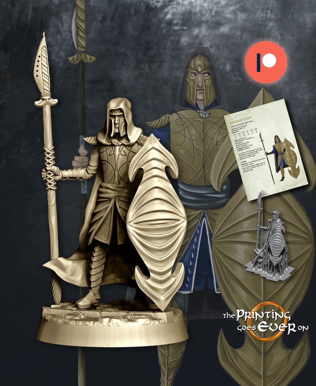Elven Soldiers 3d model