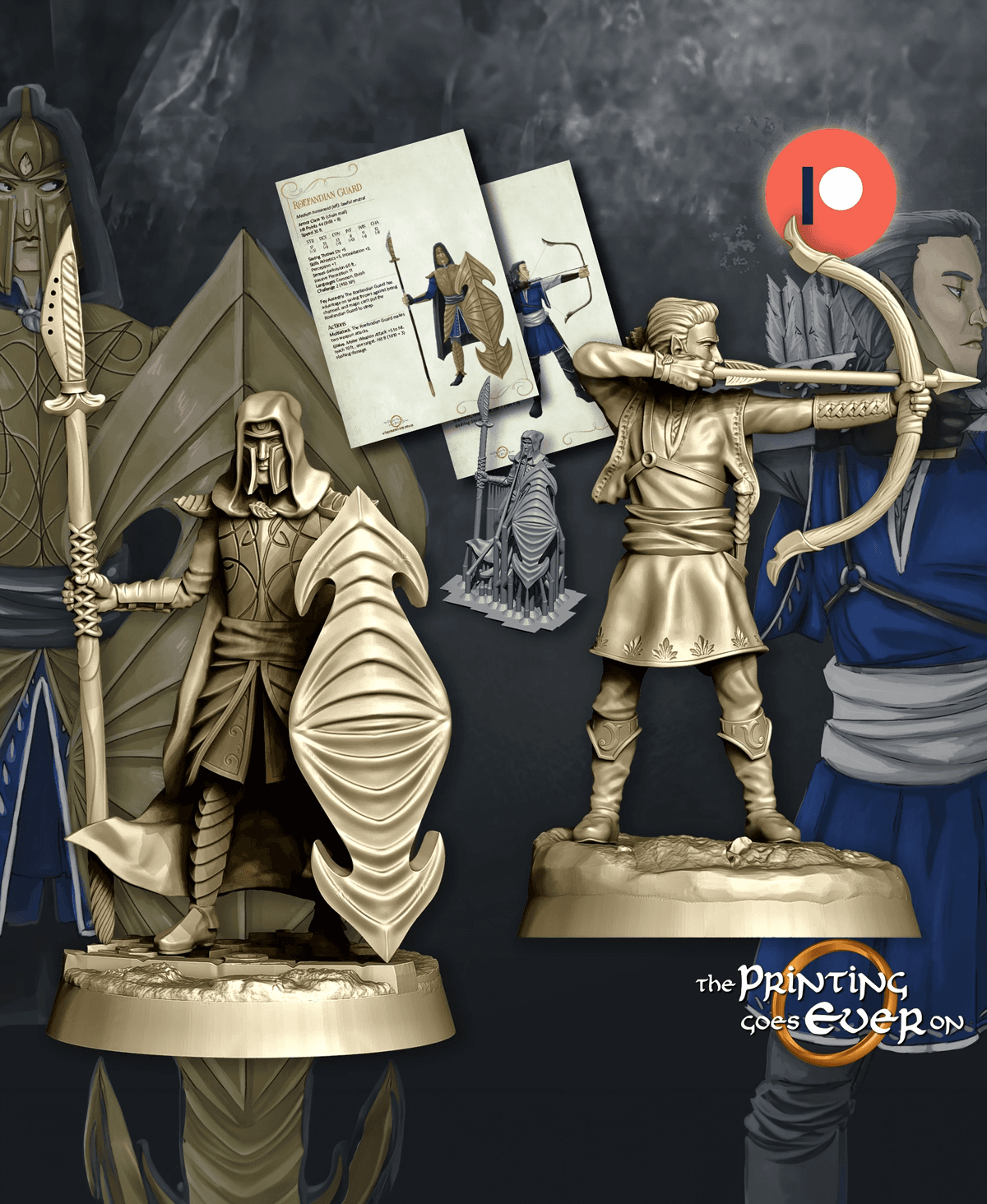 Elven Soldiers 3d model