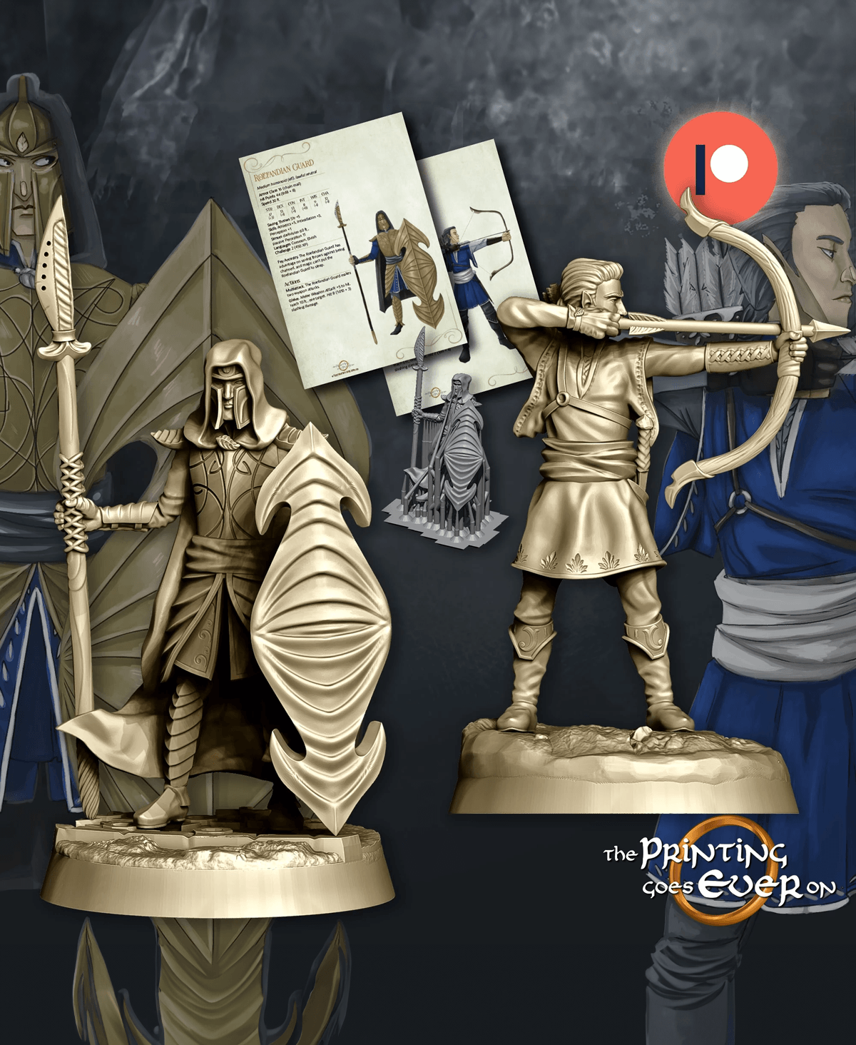 Elven Soldiers 3d model