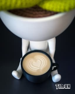 ROBERT PLANT DRINKING COFFEE 3d model