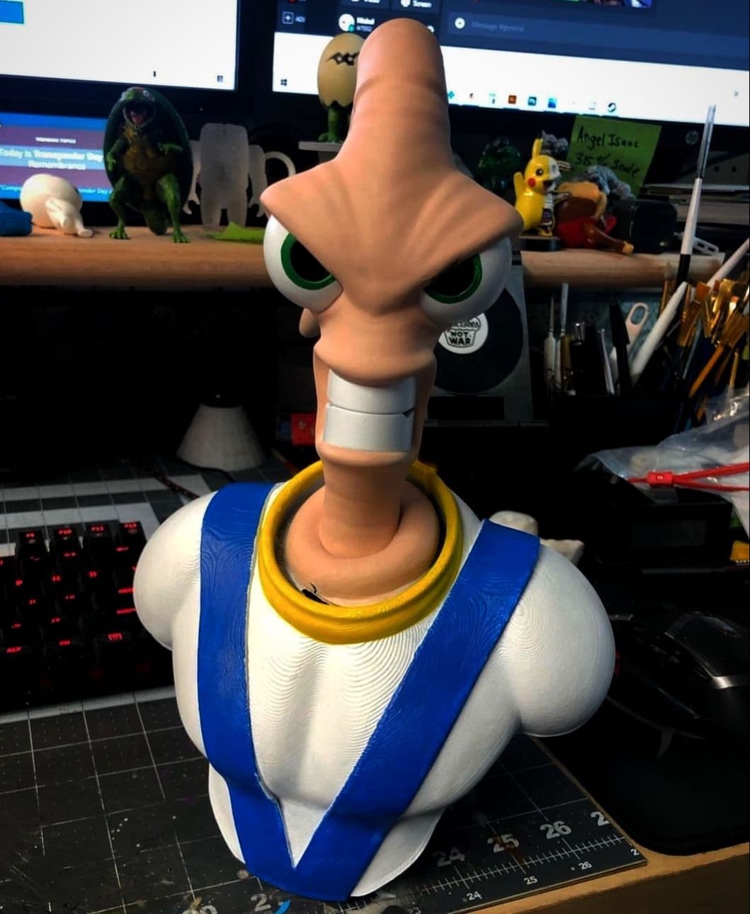 Earthworm Jim Bust 3d model
