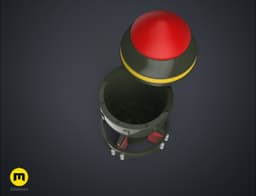Fallout Mini Nuke Bomb Flower Pot 3d model
