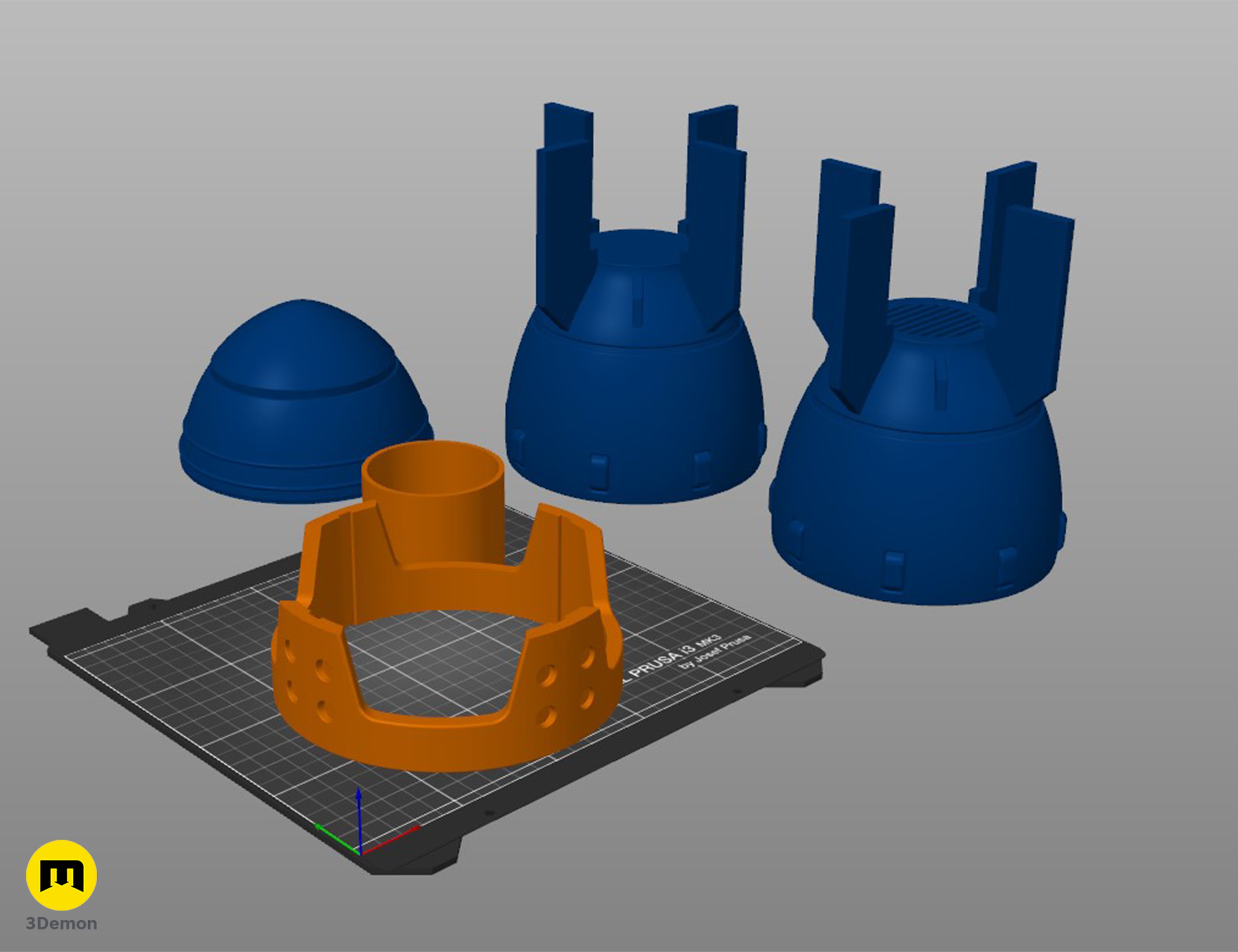 Fallout Mini Nuke Bomb Flower Pot 3d model